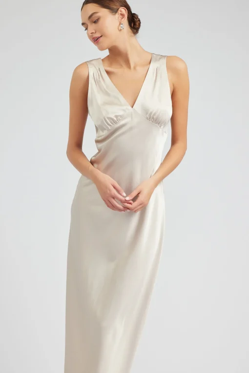 Silk Sweetheart Maxi Dress