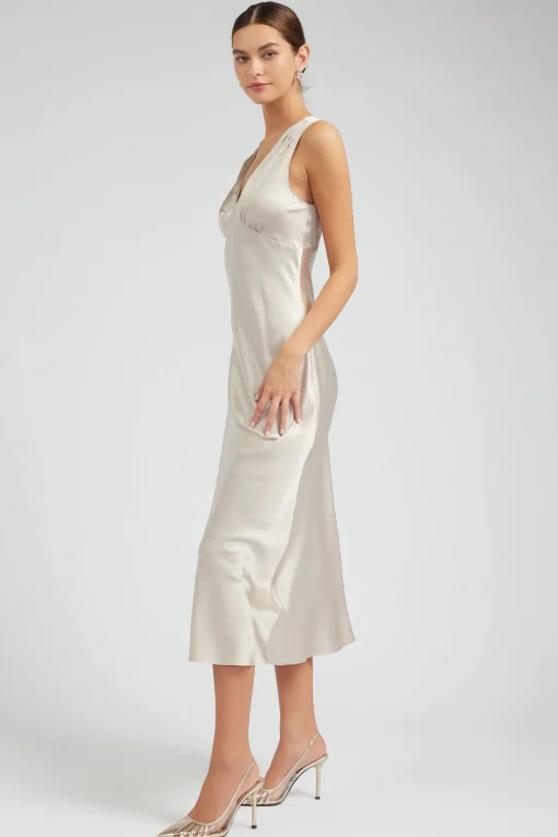 Silk Sweetheart Maxi Dress