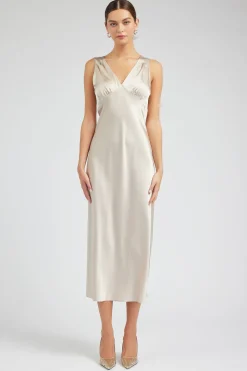 Silk Sweetheart Maxi Dress