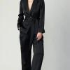Silky Pintucked Trousers