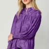 Smocked Cuff Blouse