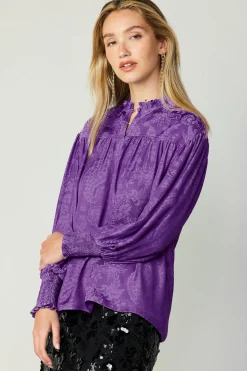 Smocked Cuff Blouse