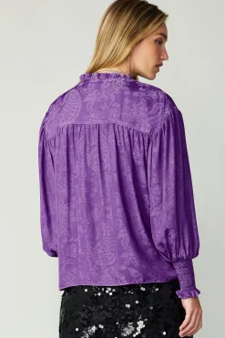 Smocked Cuff Blouse