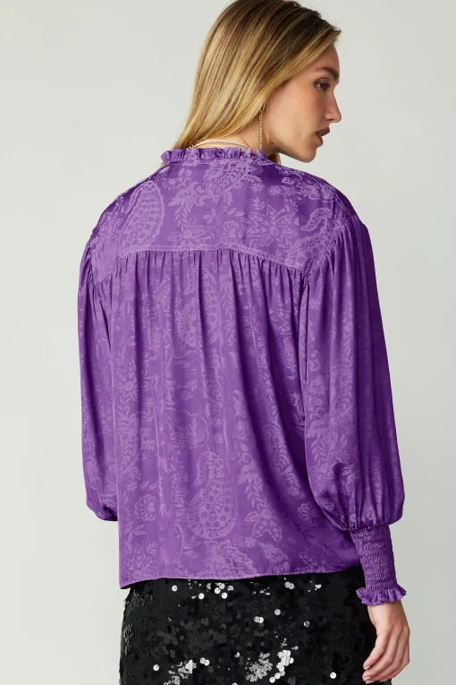 Smocked Cuff Blouse