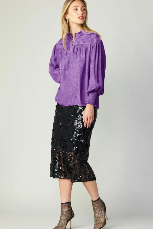 Smocked Cuff Blouse
