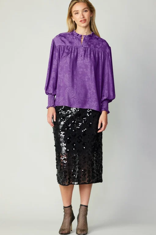 Smocked Cuff Blouse