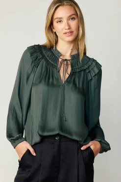 Smocked Shoulder Blouse