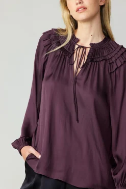 Smocked Shoulder Blouse