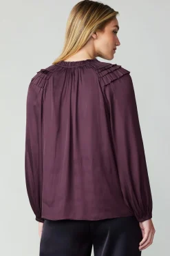 Smocked Shoulder Blouse