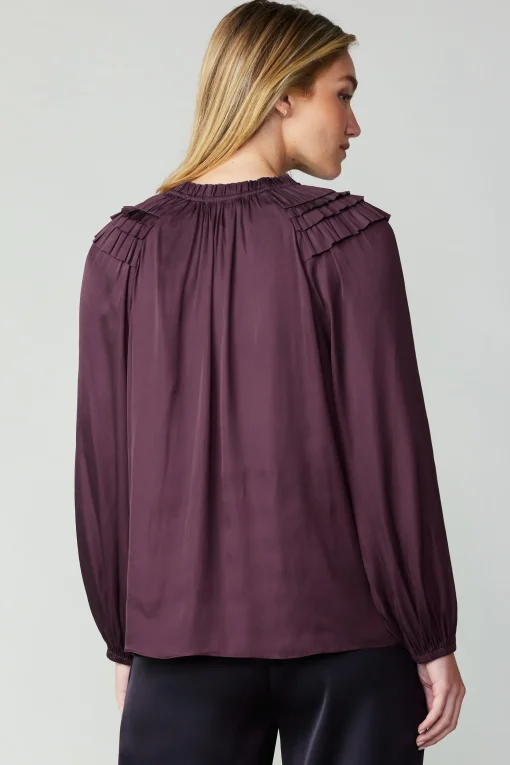 Smocked Shoulder Blouse