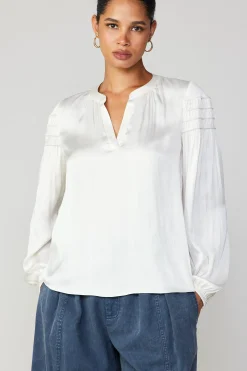 Smocked Sleeve Blouse