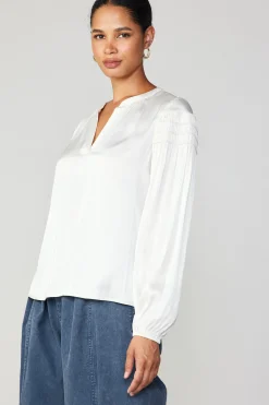 Smocked Sleeve Blouse