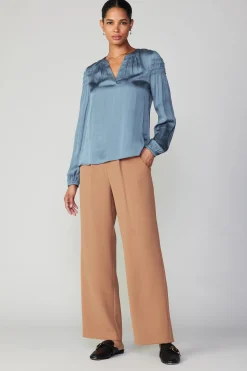 Smocked Sleeve Blouse