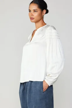 Smocked Sleeve Blouse