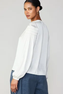 Smocked Sleeve Blouse