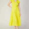 Sophia Flutter Sleeve Midi Dress
