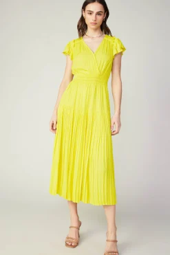 Sophia Flutter Sleeve Midi Dress