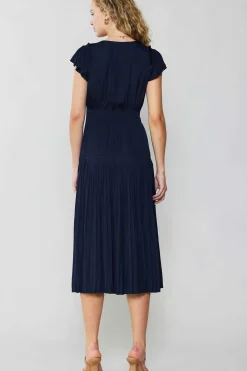 Sophia Flutter Sleeve Midi Dress