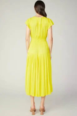 Sophia Flutter Sleeve Midi Dress