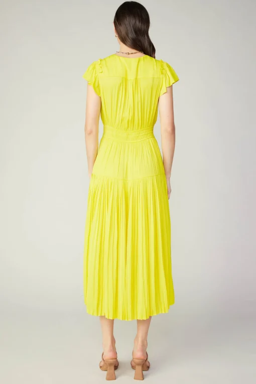 Sophia Flutter Sleeve Midi Dress