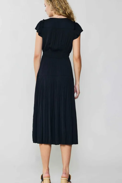 Sophia Flutter Sleeve Midi Dress