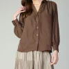 Split Neck Buttoned Shirt