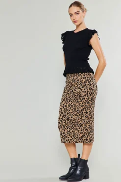 Spotted Knit Skirt