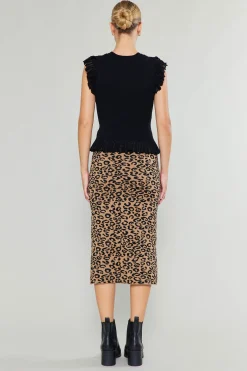 Spotted Knit Skirt