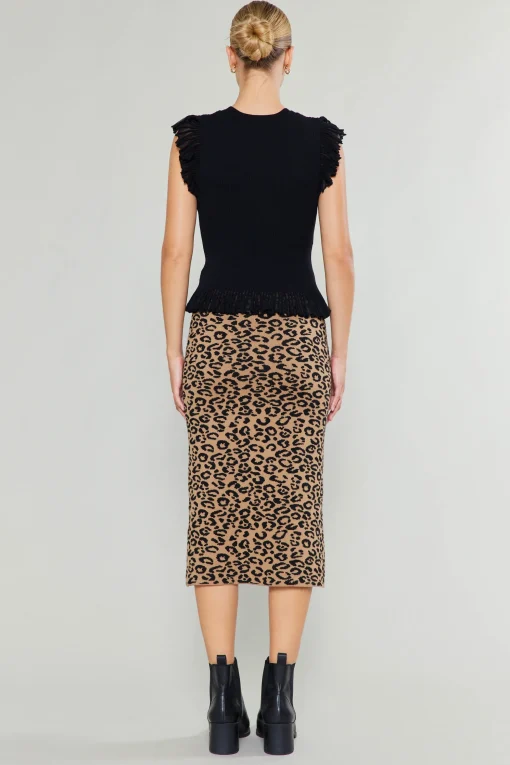 Spotted Knit Skirt