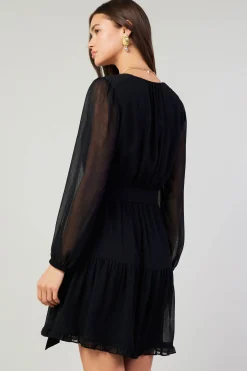 Surplice Mini Dress