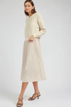 Sweater & Pleated Dress Set