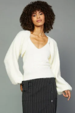 Sweater Shrug Cami Set