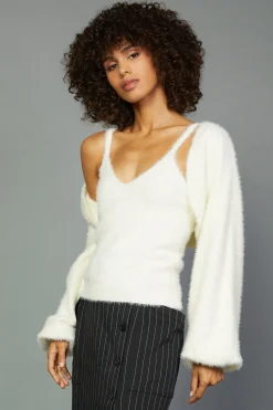 Sweater Shrug Cami Set