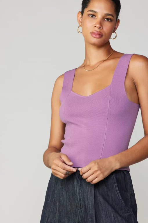 Sweetheart Knit Tank Top