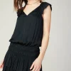 Sweetheart Smocked Mini Dress