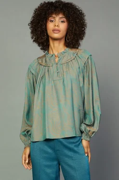 Swirl Motif Blouse
