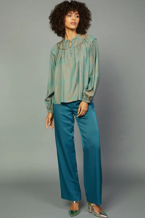 Swirl Motif Blouse