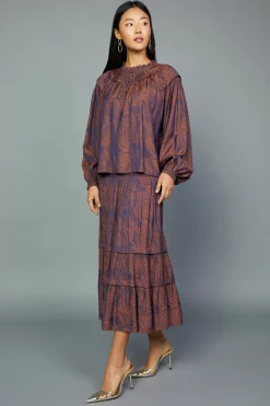 Swirl Motif Blouse