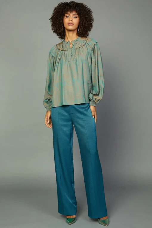 Swirl Motif Blouse