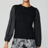 Textural Knit Sweater Top