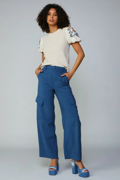 Texture Stitch Sweater Top