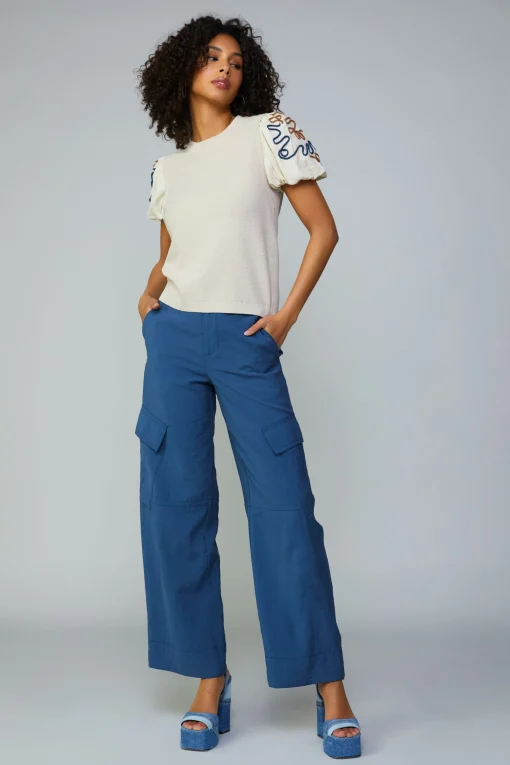 Texture Stitch Sweater Top
