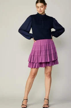 Tiered Mini Skirt