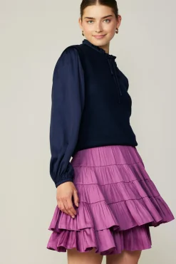 Tiered Mini Skirt