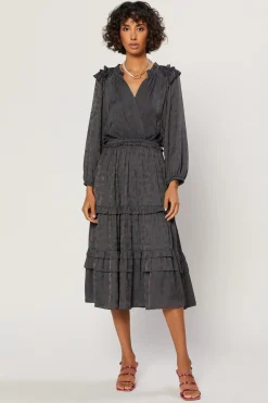 Tiered Skirt Midi Dress