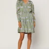 Tile Print Mini Dress