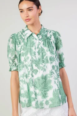 Tulip Jacquard Blouse