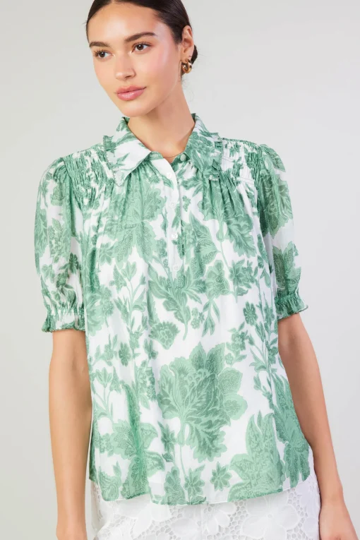 Tulip Jacquard Blouse