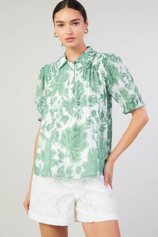 Tulip Jacquard Blouse