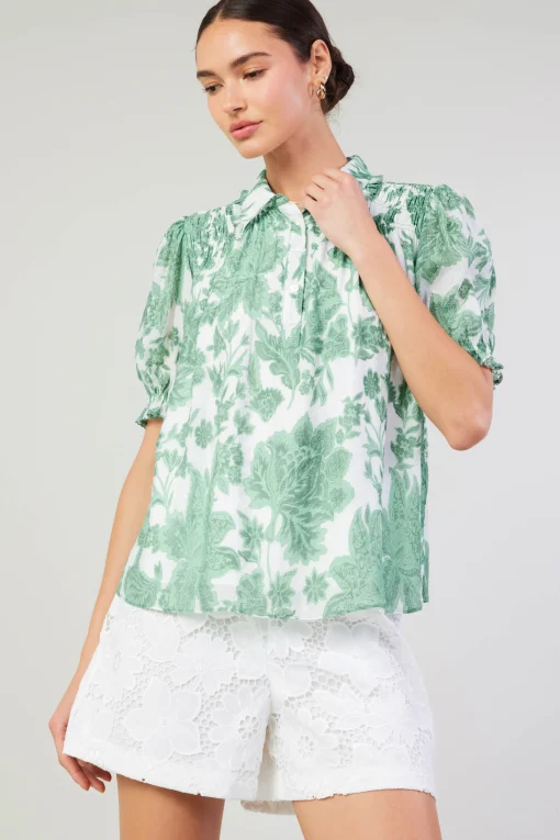 Tulip Jacquard Blouse